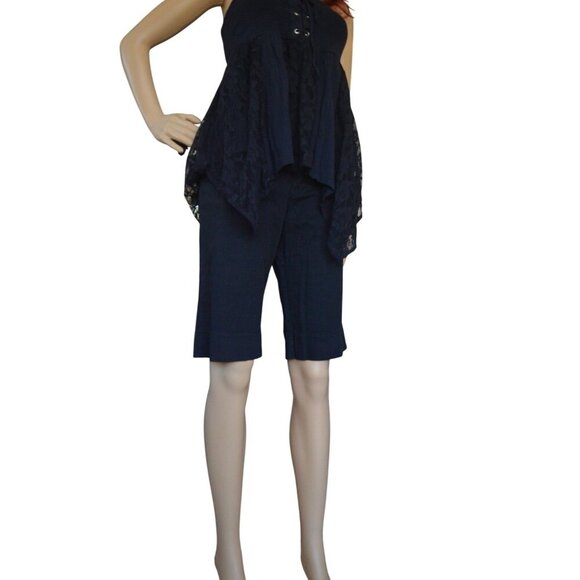 Vintage y2k Black Dickies Shorts Womens Size 9 Juniors Punk Retro Casual Skater - Picture 1 of 7